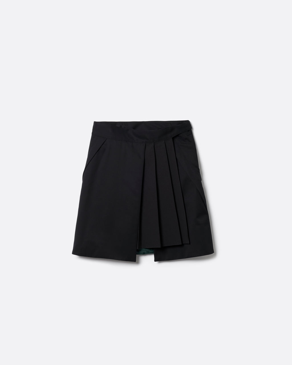 SUBLATIONS ラップ グルカ スカート ブラック SUPER140 WRAP GURKHA SKIRT【BLACK】 – SUBLATIONS