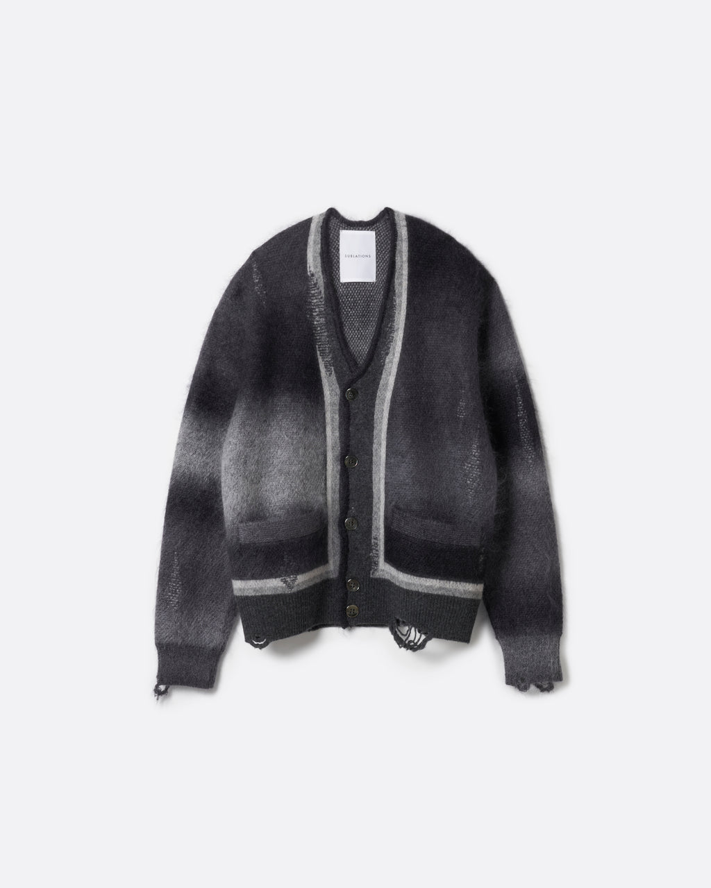 KASURI JACQUARD COMPACT CARDIGAN .10【ASH BLACK】 – SUBLATIONS