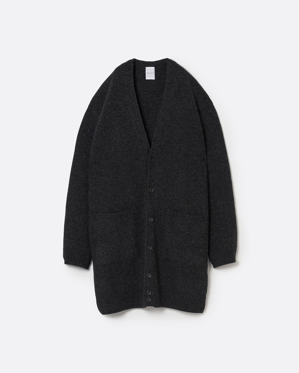 RAM WOOL HEAVY LONG CARDIGAN .14【CHARCOAL】 – SUBLATIONS