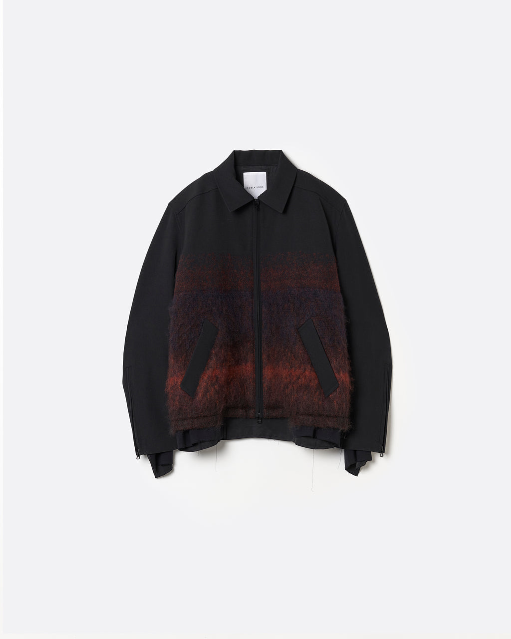 ジャケット・アウター SUBLATIONS HEAVY WOOL SLEEVELSS COAT SUBLATIONS - 【24AW】ヘビー ウール ノーカラー プリズナー