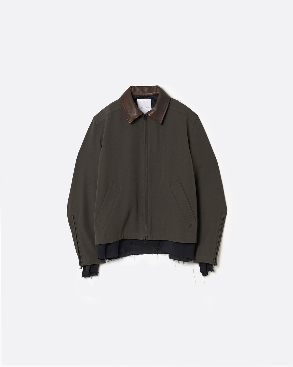 sublations HEAVYWOOL SPORTS JACKET サイズ2 SUBLATIONS | HEAVYWOOL SPORTS JACKET .14 / BLACK ウールギャバジン