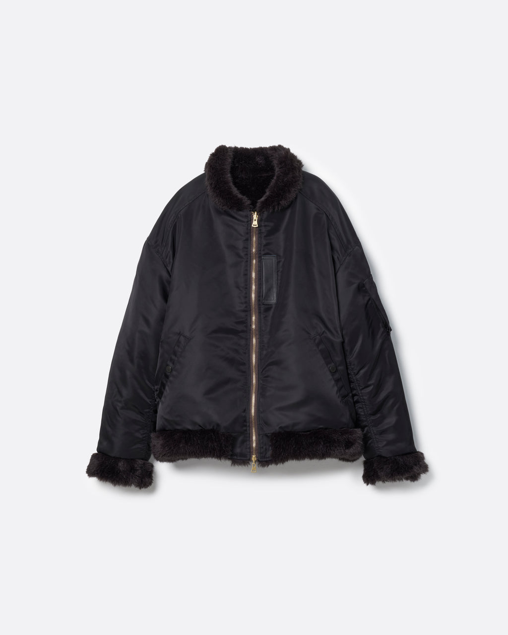 新品　RADIATE 定価¥2万5000円　MA-1 ファー　異素材　ジャンパー REVERSIBLE FUR MA-1 .16【MIDNIGHT BLACK】 – SUBLATIONS