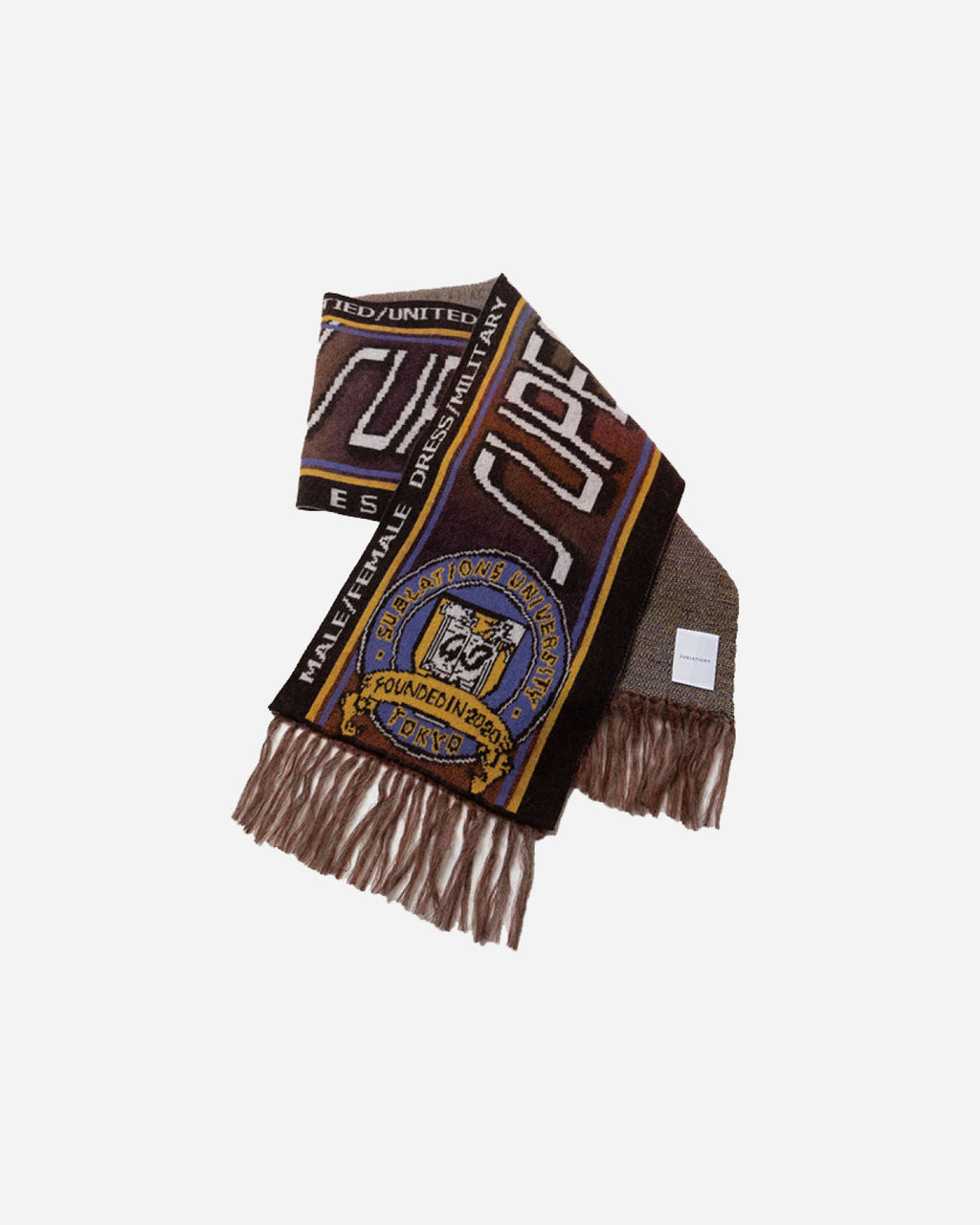 KASURI JACQUARD FOOTBALL SCARF .10【GARNET】 – SUBLATIONS