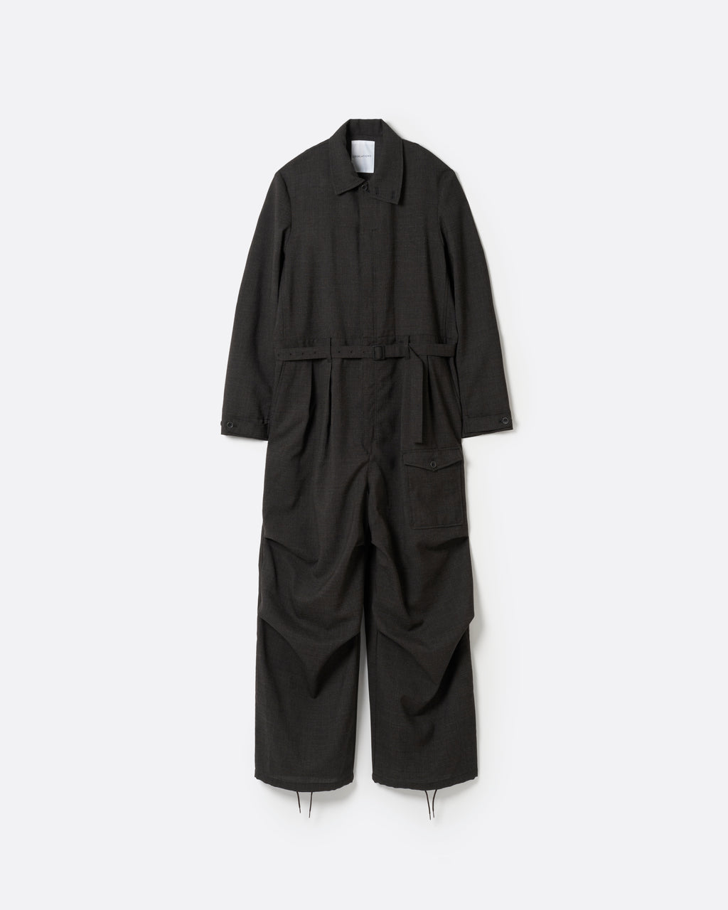 sublations ジャンプスーツ　size 1 ROUGHWOOLJUMPSUIT_DARKBROWM250
