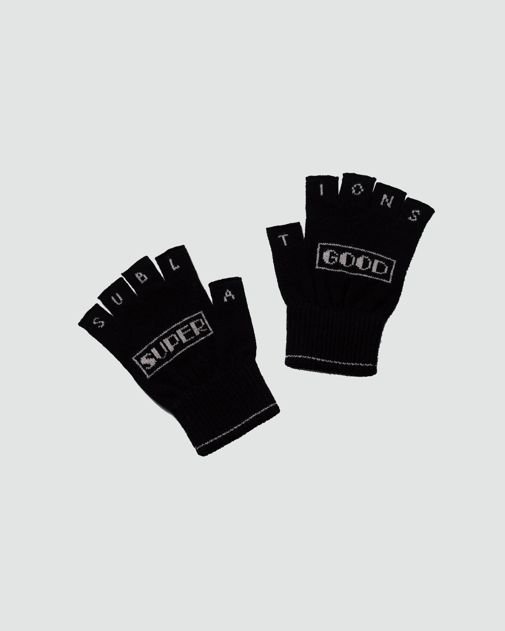 SGSB REVERSIBLE FINGERLESS GLOVES .10 [BLACK]