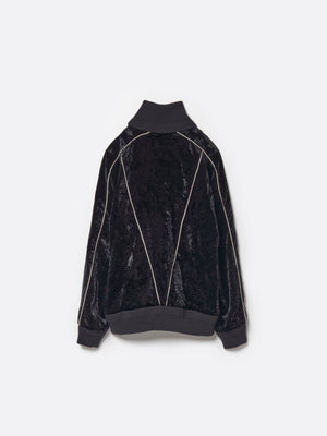 VELVET TRACK REGULAR FIT JACKET .12【BLACK】