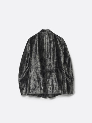 PRINT VELVET SINGLEBREASTED JACKET .12【TOD BLACK】