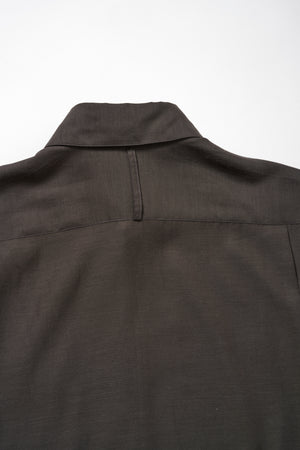 REGULAR FIT TAB COLLAR SHIRT .12【CHARCOAL】