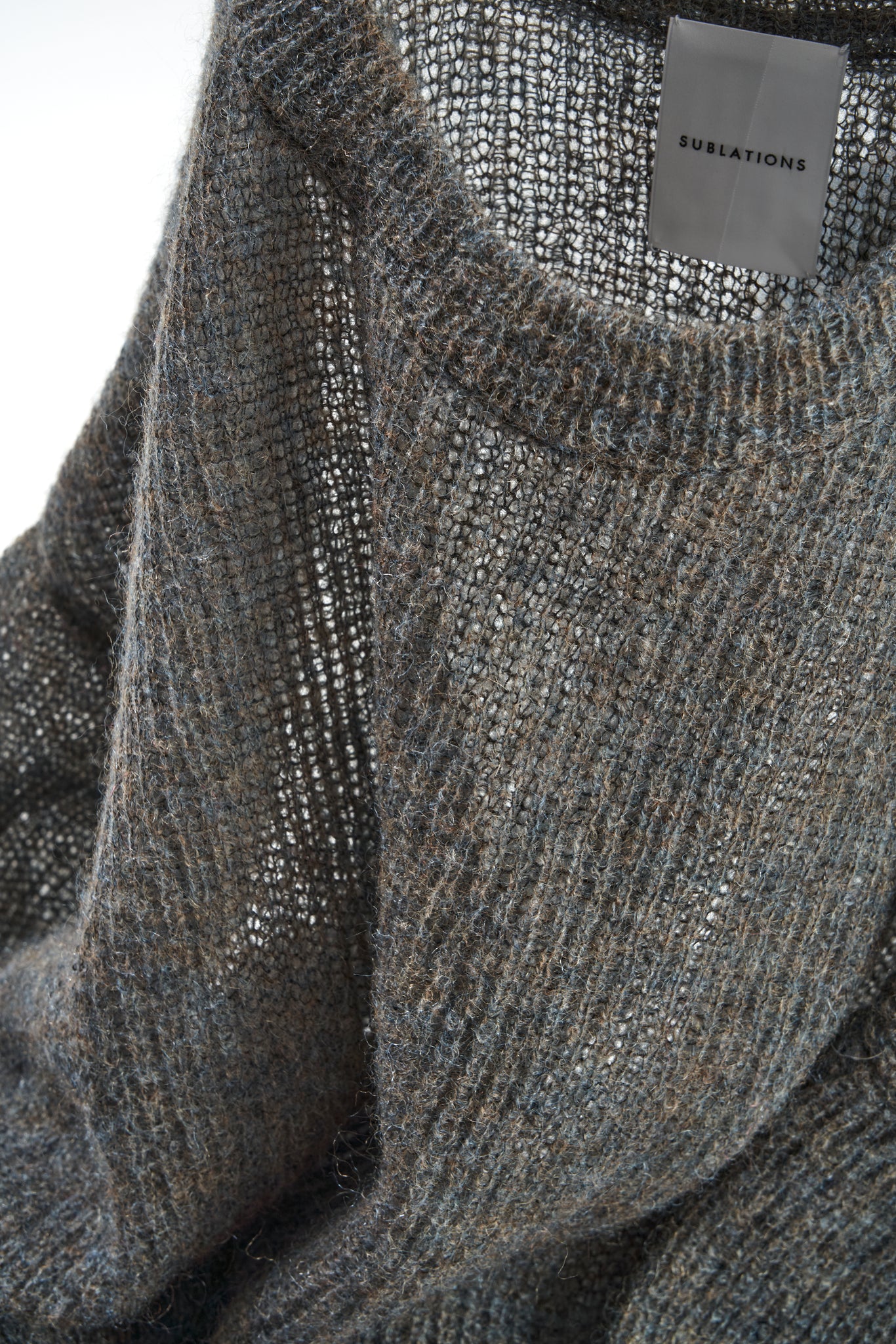 MOHAIR LOW GAUGE P/O KNIT .12【CHARCOAL】