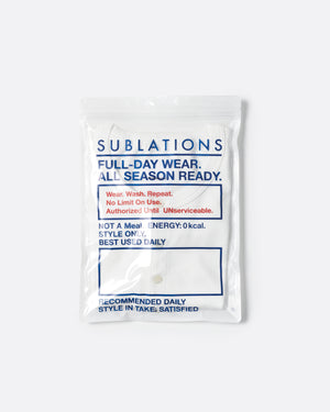 CLASSIC RIB HENRY T-SHIRT【WHITE】 – SUBLATIONS