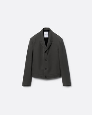 HEAVY WOOL SPENCER JACKET .16【GUNMETAL】 – SUBLATIONS