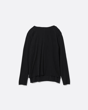 LAYERED HENLEY-NECK SHIRT .16【BLACK】 – SUBLATIONS