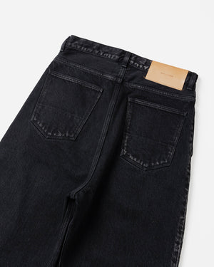 2TUCK WIDE DENIM PANTS -ENTASIS Mk-Ⅱ-.07【WASH BLACK】