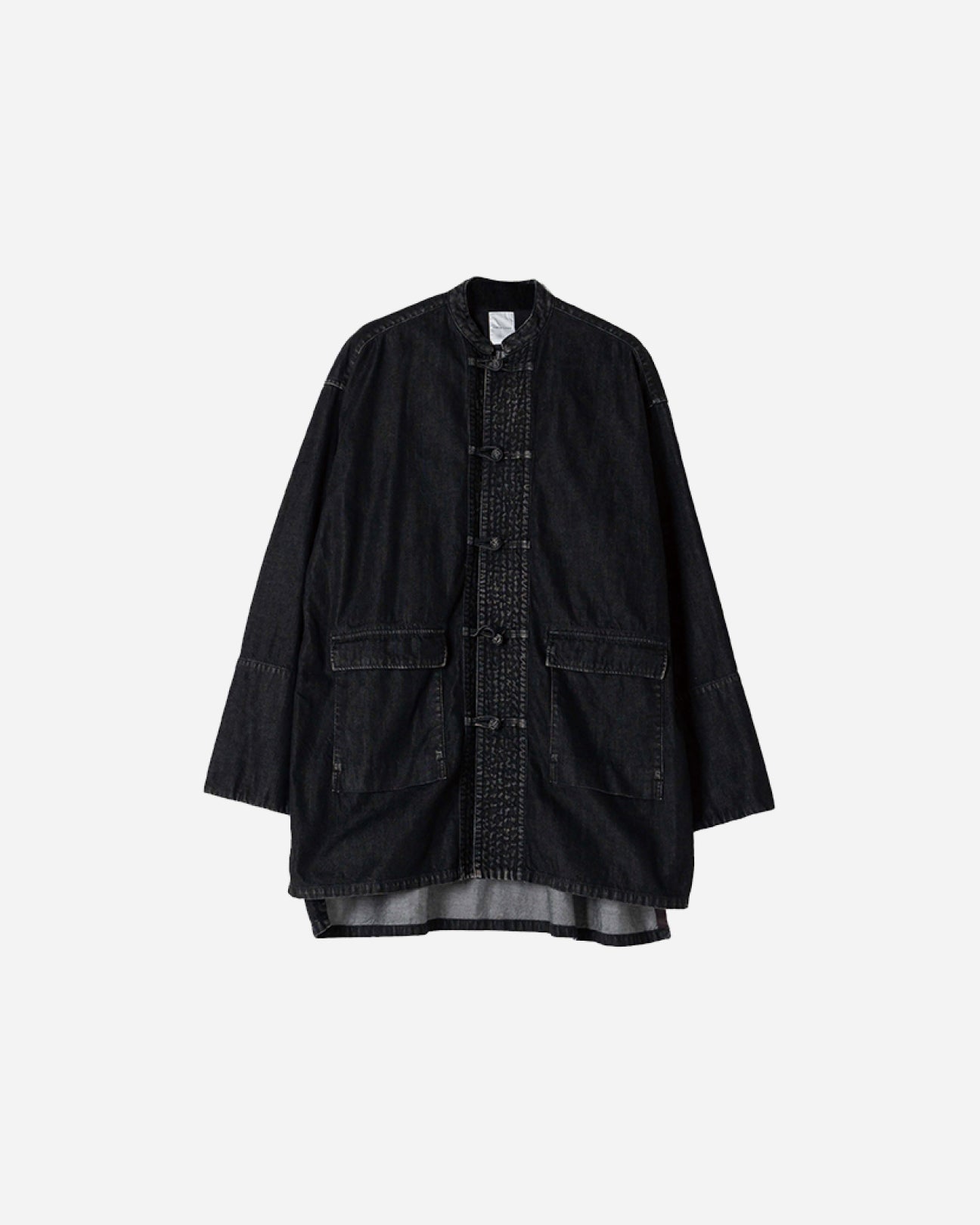 DENIM CHINA JACKET .06【WASH BLACK】