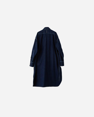 INDIGO DRESS LONG SHIRT .05【INDIGO】