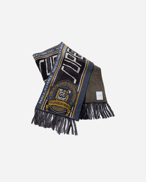 KASURI JACQUARD FOOTBALL SCARF .10【ASH BLACK】