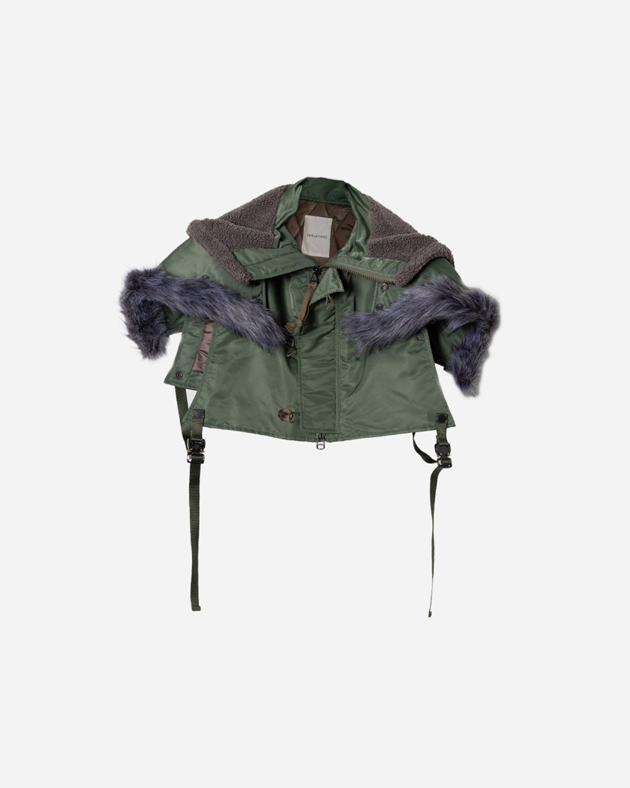 NYLON HOODED DECK VEST .07 [OLIVE]