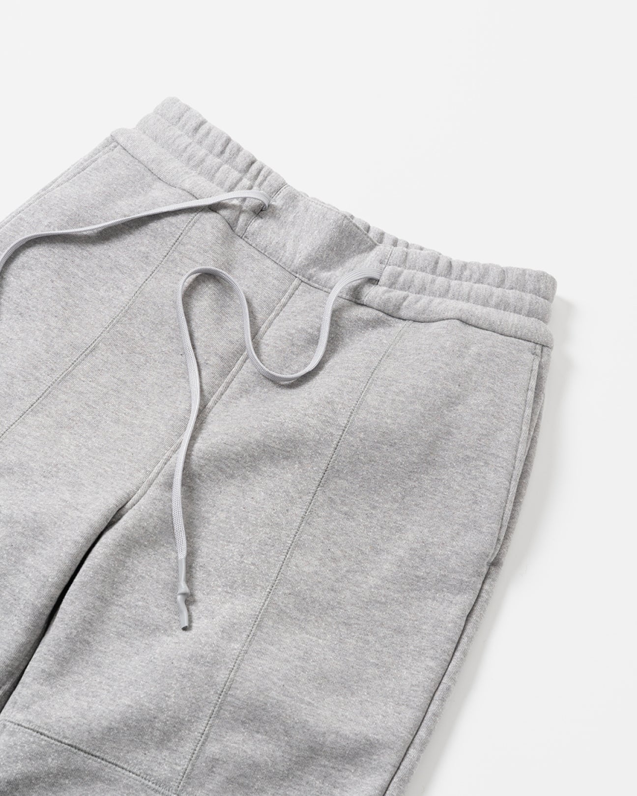 SAKURA OILED PANEL SWEAT PANTS [HEATHER GRAY]