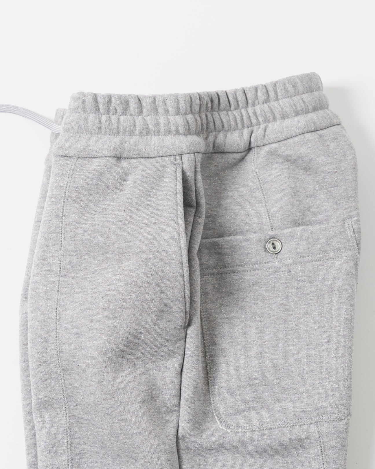 SAKURA OILED PANEL SWEAT PANTS [HEATHER GRAY]