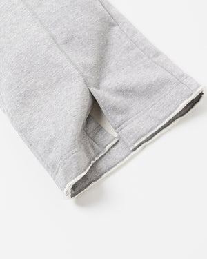 SAKURA OILED PANEL SWEAT PANTS [HEATHER GRAY]