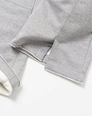 SAKURA OILED PANEL SWEAT PANTS [HEATHER GRAY]