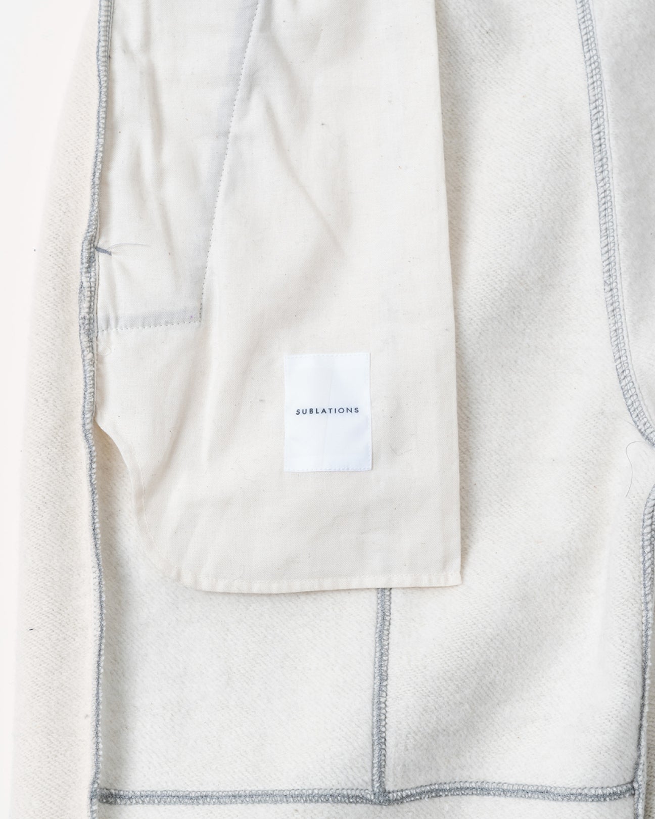 SAKURA OILED PANEL SWEAT PANTS [HEATHER GRAY]