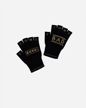 SGSB REVERSIBLE FINGERLESS GLOVES .10 [BLACK YELLOW]