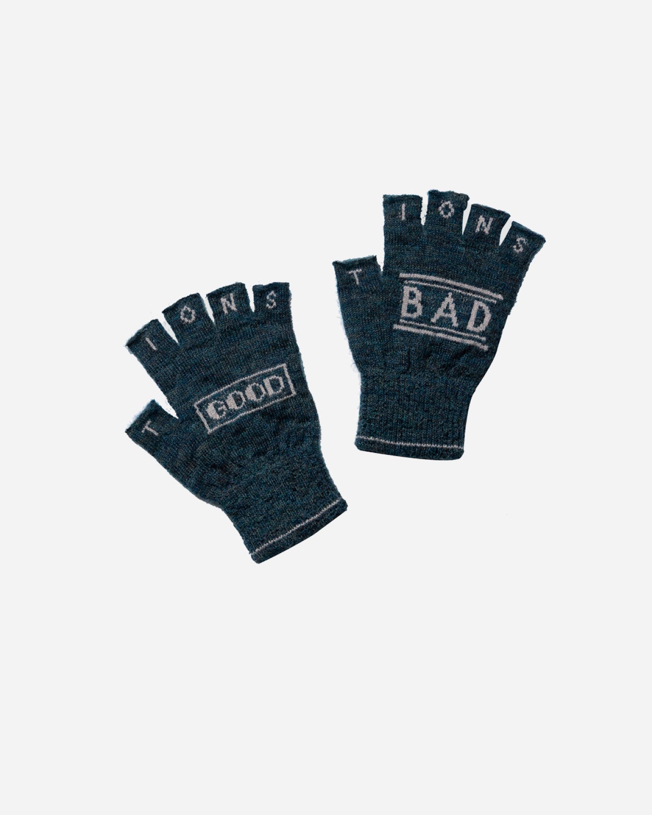 SGSB REVERSIBLE FINGERLESS GLOVES .10 [HEATHER BLUE]