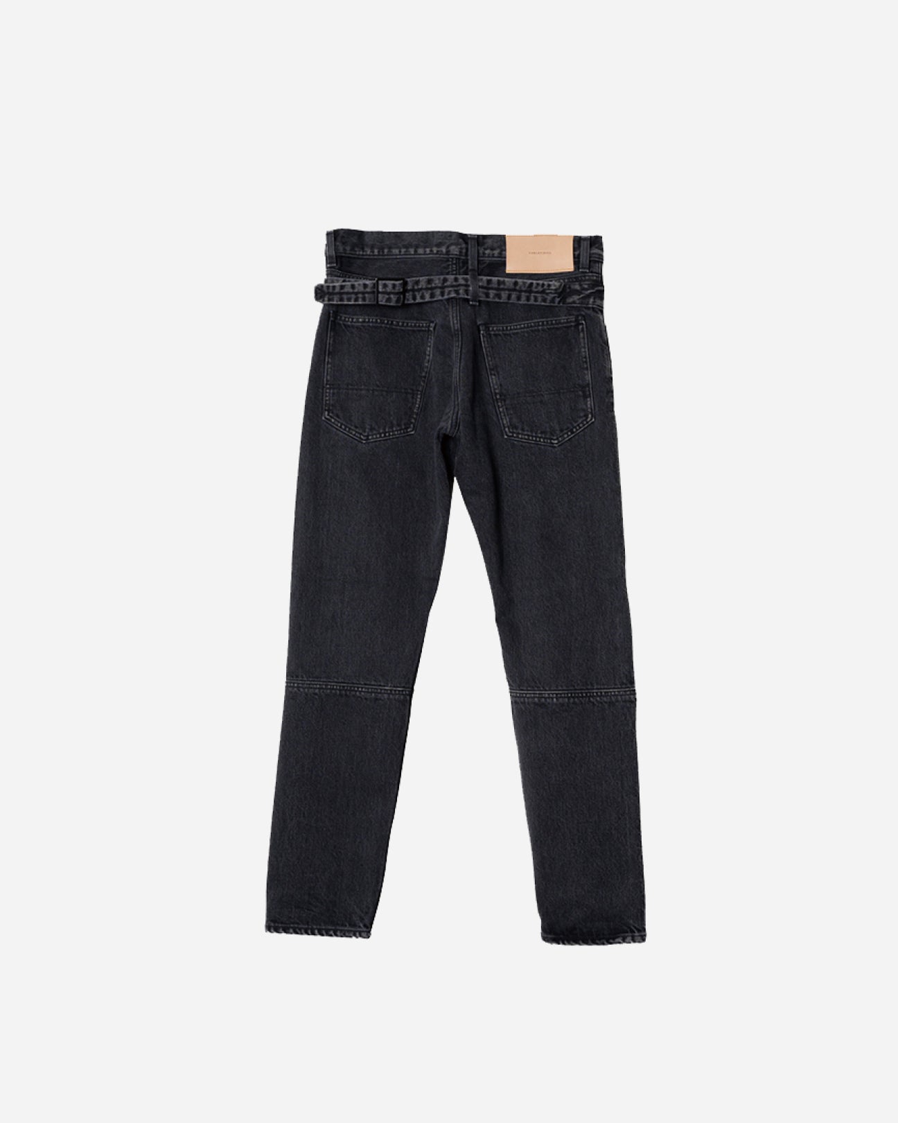 SLIM TAPERD SELVEDGE DENIM PANTS -Anderson- .06【WASH BLACK】