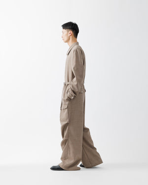 ROUGH WOOL JUMPSUIT .15【BEIGE】 – SUBLATIONS