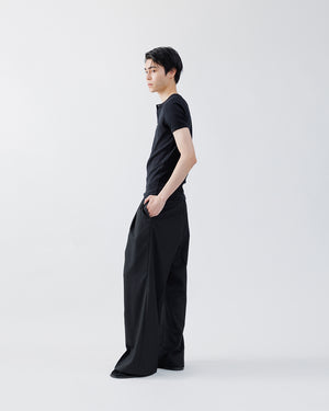 CLASSIC RIB HENRY T-SHIRT【BLACK】 – SUBLATIONS