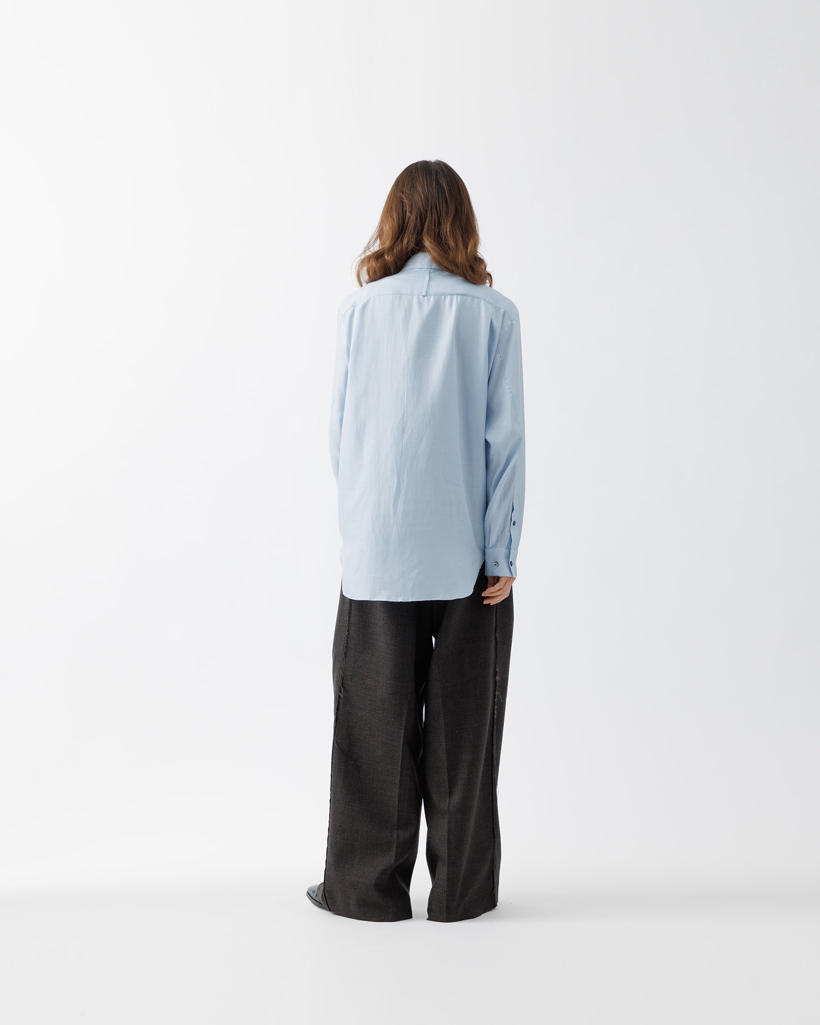 KIVULI PRINT NARROW TIE .15【DARK BROWN】