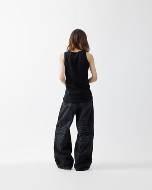 LOGO PRINT RIB TANKTOP .15【BLACK】 – SUBLATIONS