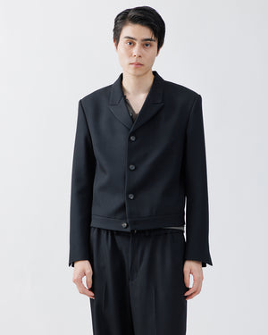 HEAVY WOOL SPENCER JACKET .16【BLACK】 – SUBLATIONS