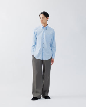 REGULAR FIT TAB COLLAR SHIRT【SAX BLUE】 – SUBLATIONS