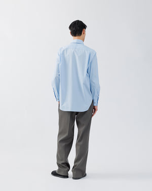 REGULAR FIT TAB COLLAR SHIRT【SAX BLUE】 – SUBLATIONS