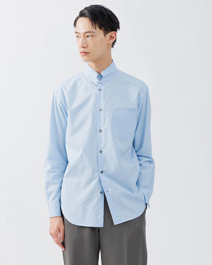 REGULAR FIT TAB COLLAR SHIRT【SAX BLUE】 – SUBLATIONS