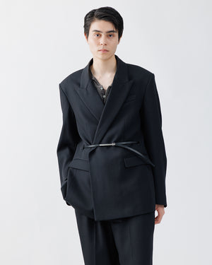HEAVY WOOL WRAP JACKET .16【BLACK】 – SUBLATIONS