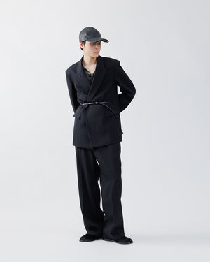 HEAVY WOOL WRAP JACKET .16【BLACK】 – SUBLATIONS