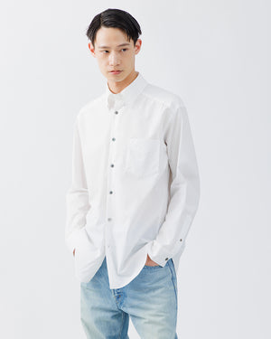 REGULAR FIT TAB COLLAR SHIRT【WHITE】 – SUBLATIONS