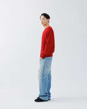 CASHMERE CREW NECK CARDIGAN .16【RED】 – SUBLATIONS