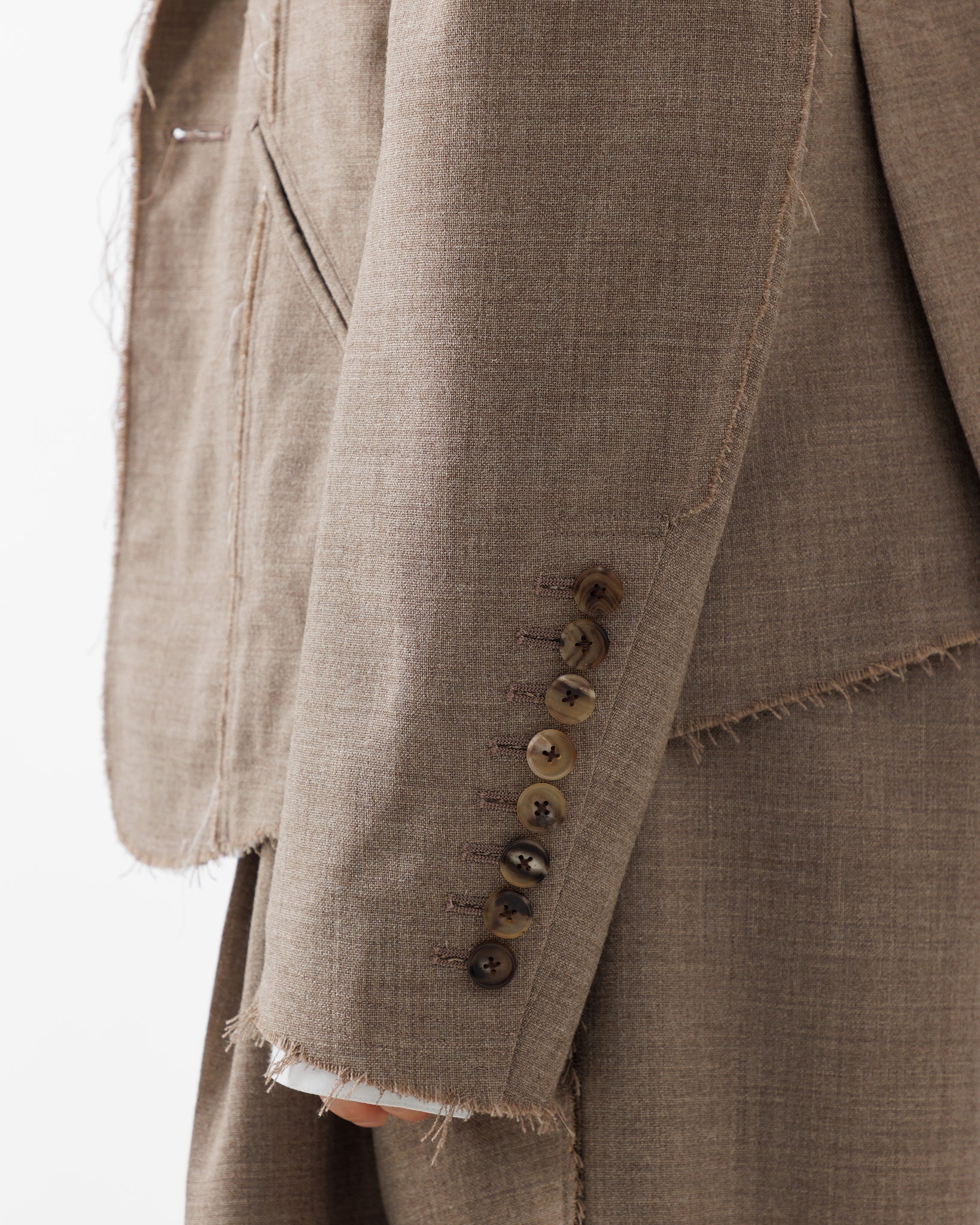 ROUGH WOOL COMPACT JACKET .15【BEIGE】