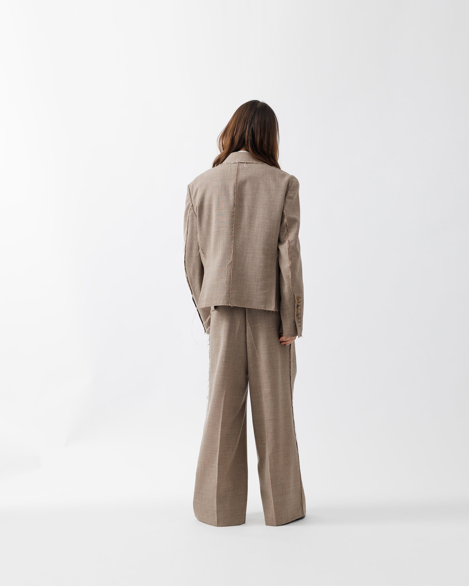 ROUGH WOOL COMPACT JACKET .15【BEIGE】