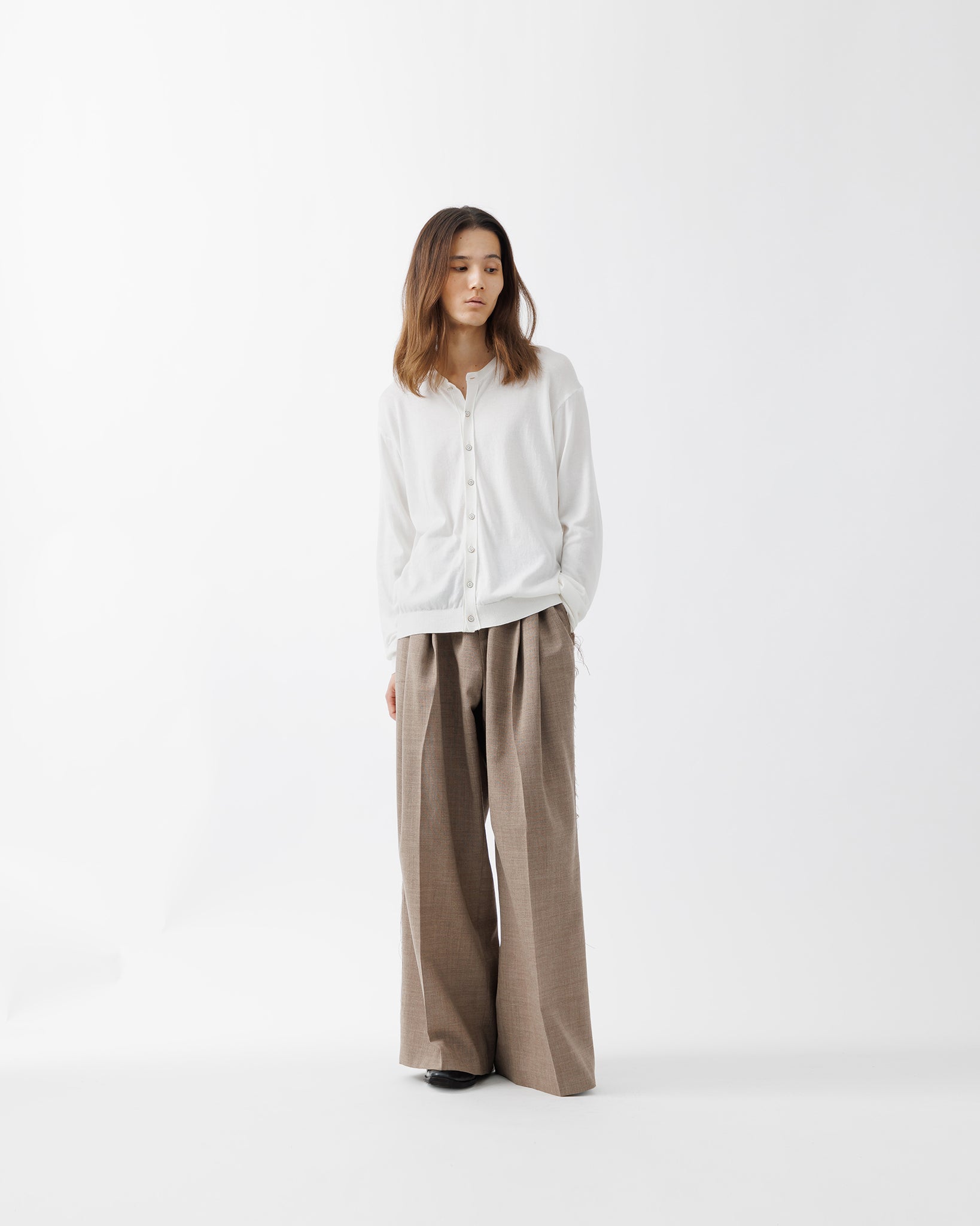 CREW-NECK SOFT KNIT .15【OFF WHITE】