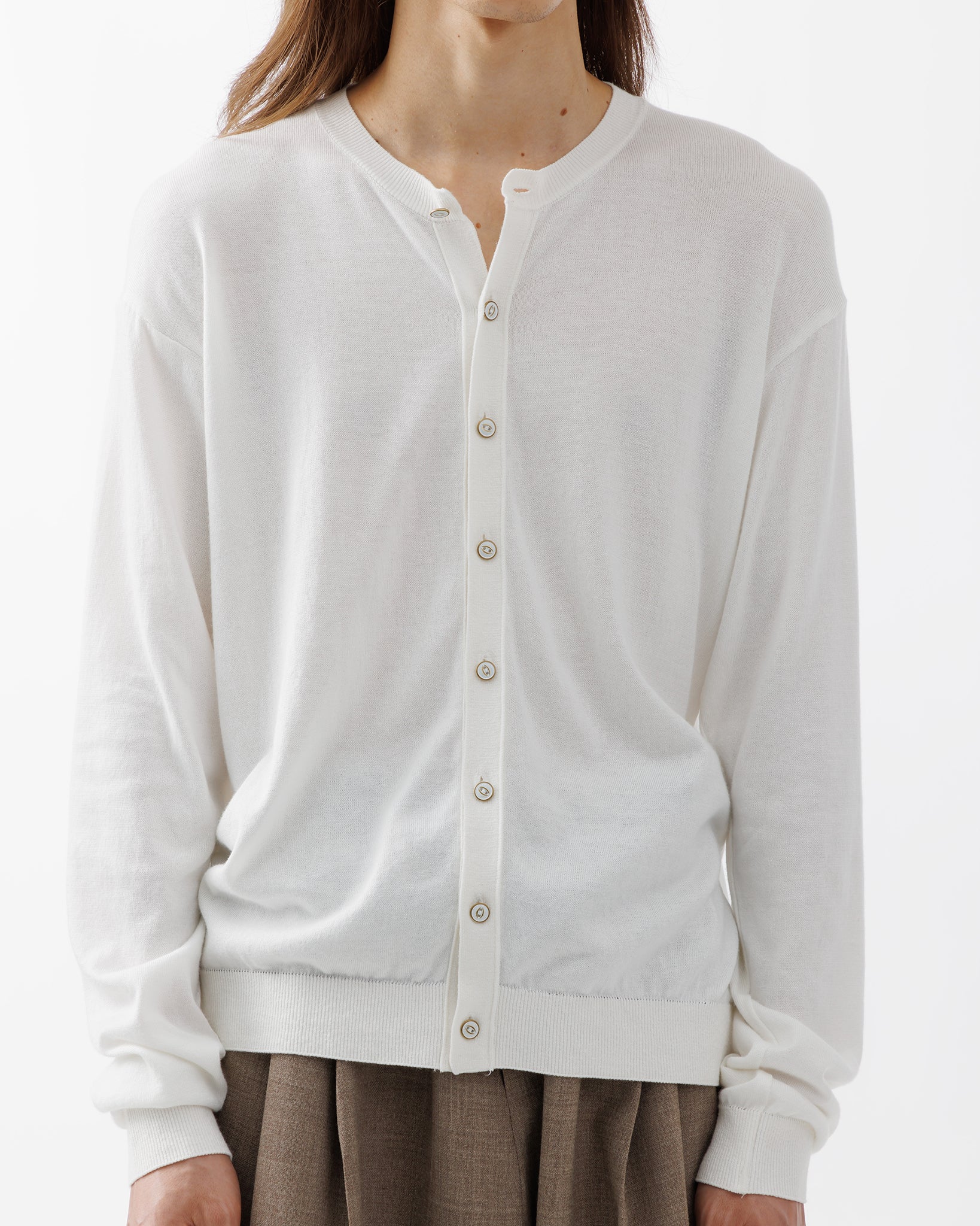 CREW-NECK SOFT KNIT .15【OFF WHITE】