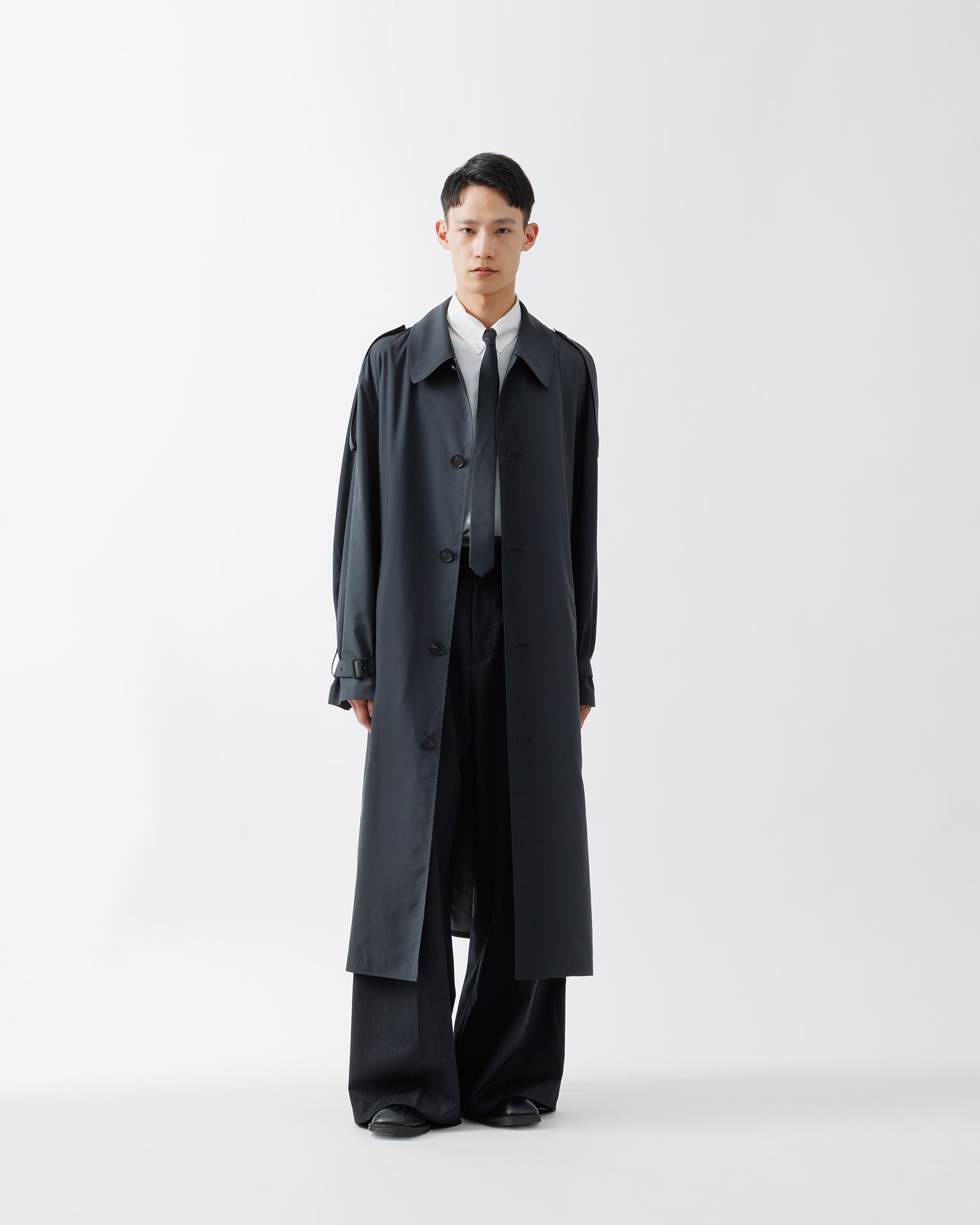 KIVULI PRINT LIGHT WEIGHT COAT .15【DARK KHAKI】