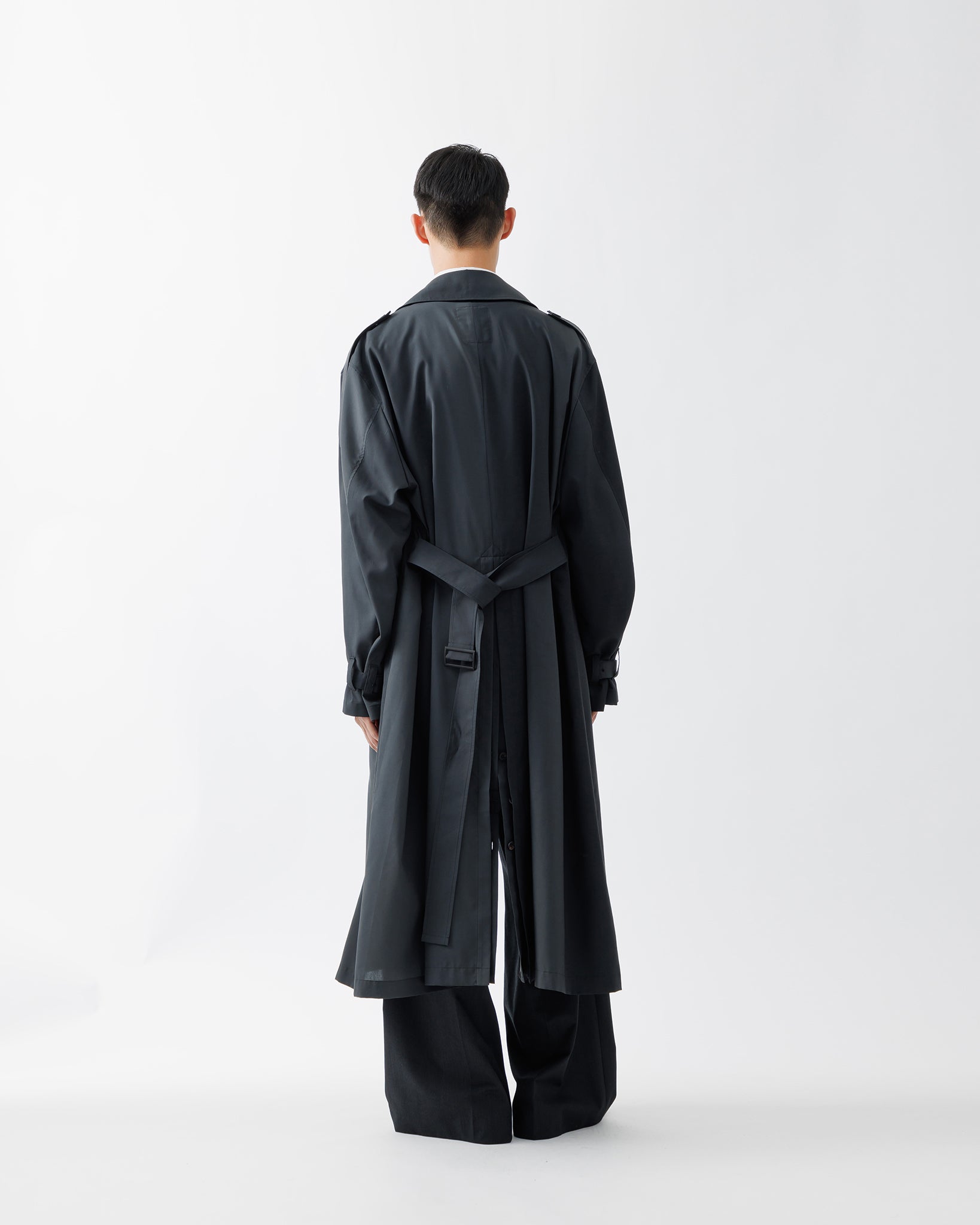 KIVULI PRINT LIGHT WEIGHT COAT .15【DARK KHAKI】