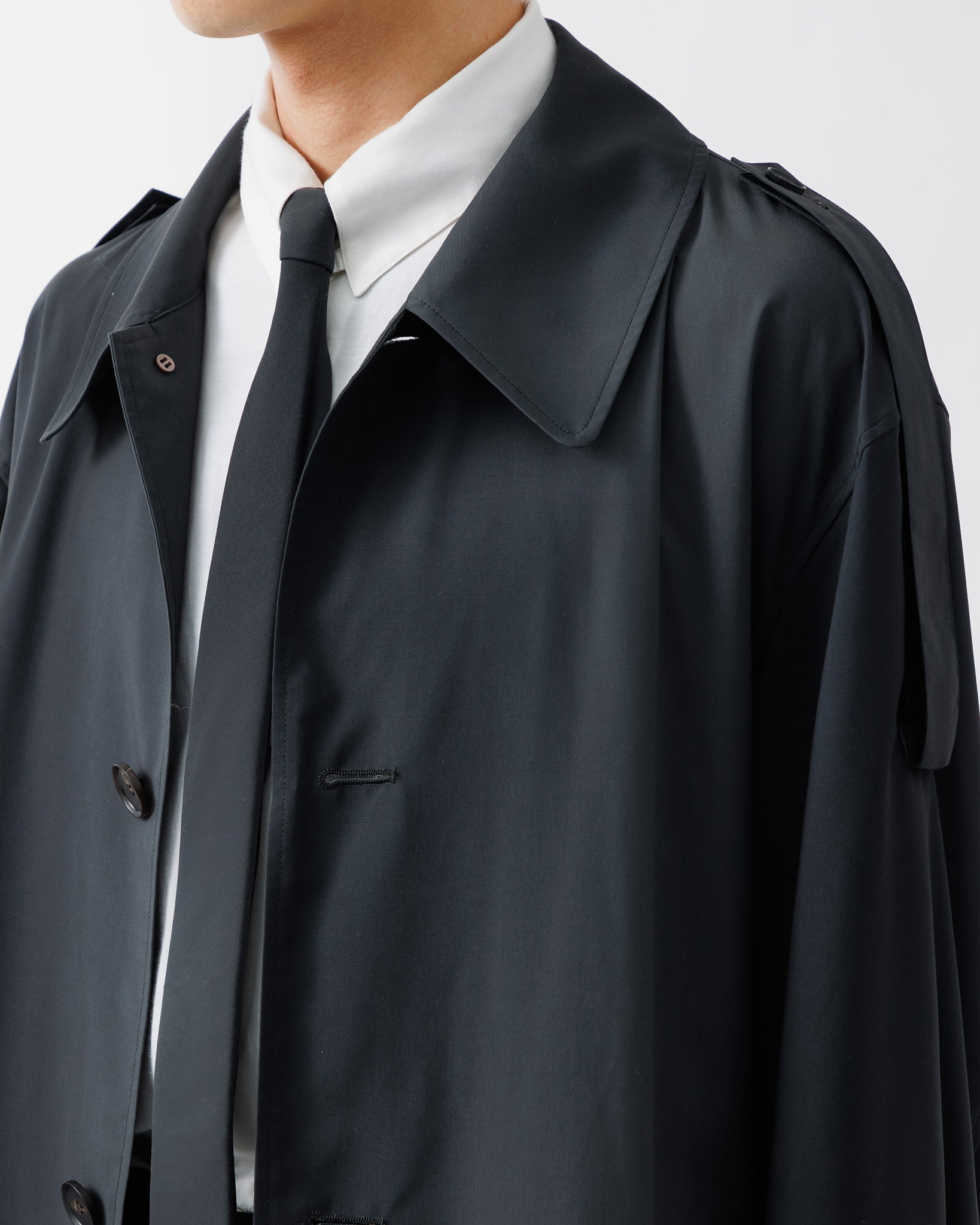 KIVULI PRINT LIGHT WEIGHT COAT .15【DARK KHAKI】