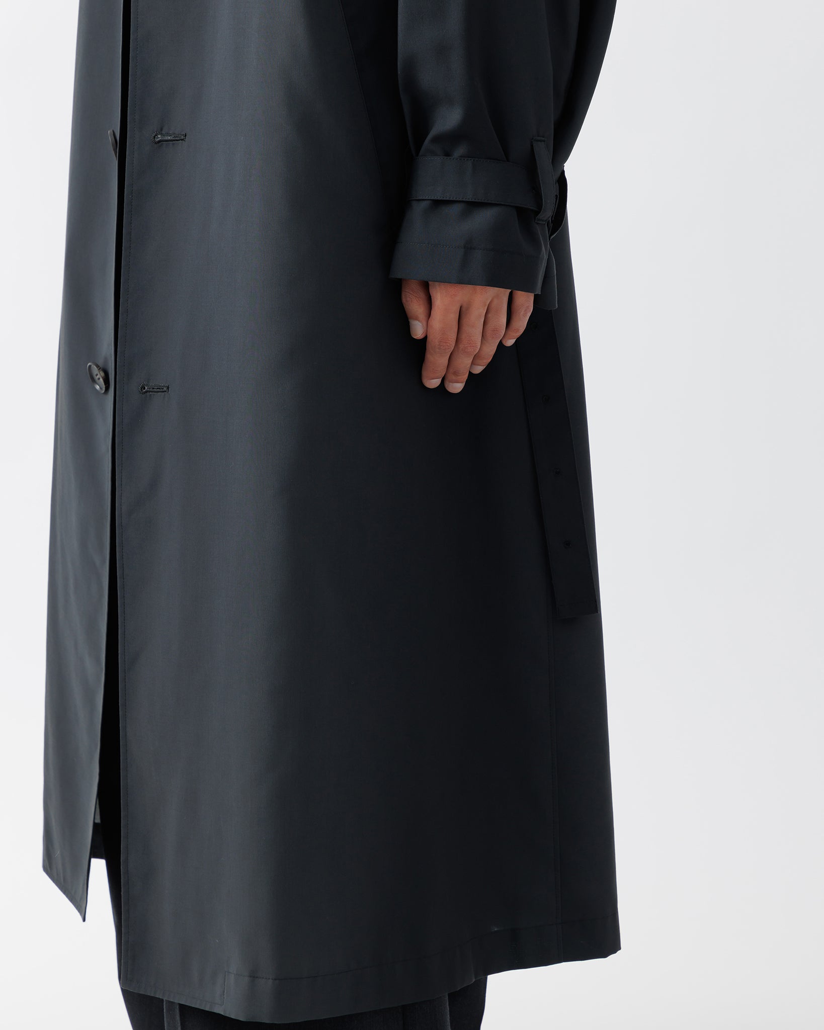 KIVULI PRINT LIGHT WEIGHT COAT .15【DARK KHAKI】