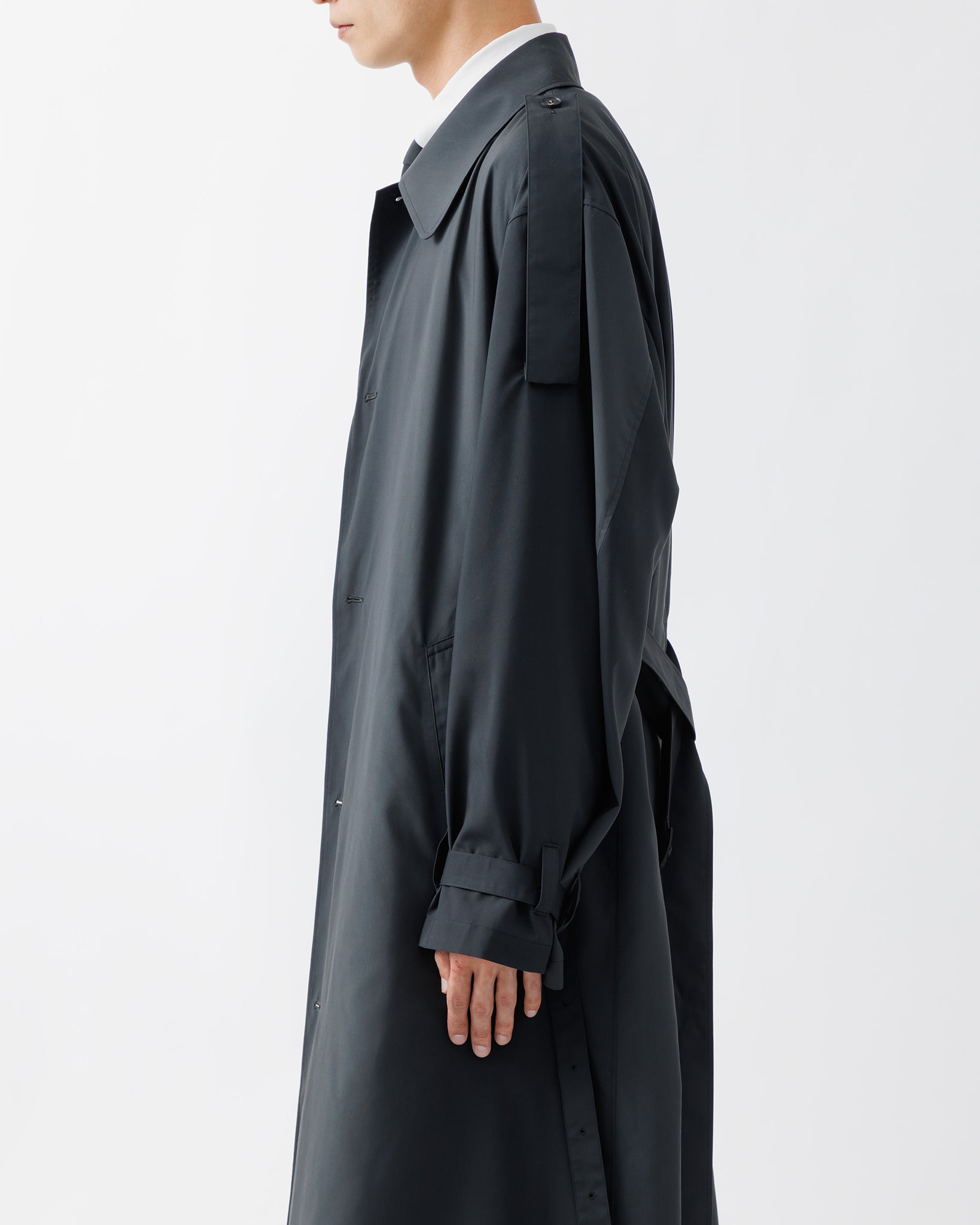 KIVULI PRINT LIGHT WEIGHT COAT .15【DARK KHAKI】